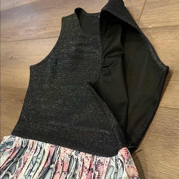 Roberto Cavalli Sport Sporty Dress Snakeskin Skirt Glittery Top - Picture 10 of 16